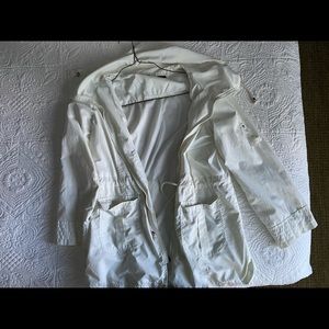 White rain coat